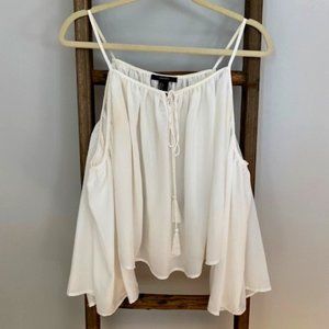 Forever 21 Cold Shoulder Flowy Blouse | Size S
